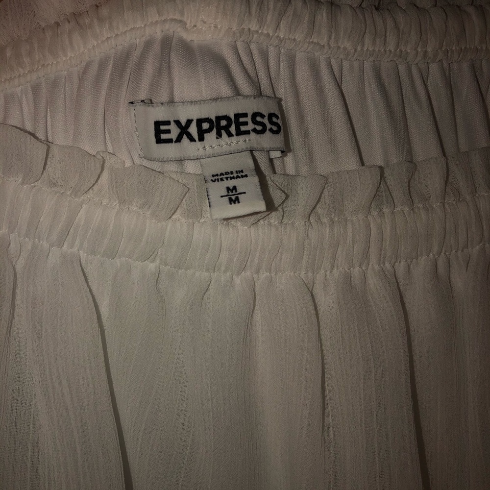 White Asymmetrical Express Sun Dress - Picture 4 of 6
